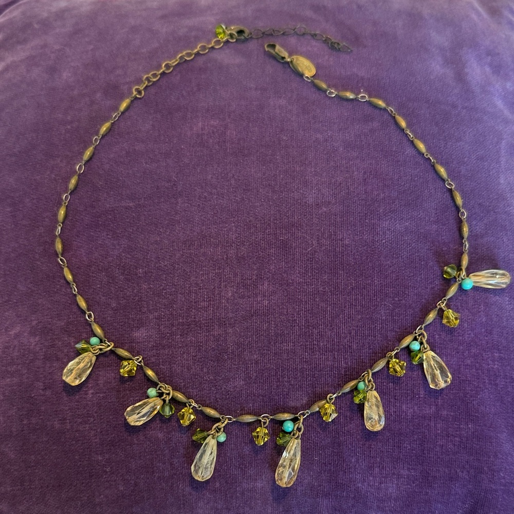 Elegant Gold and Turquoise Necklace